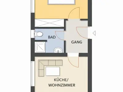 Ferienwohnung für 2 Personen (30 m²) in Kirchberg in Tirol 1/6