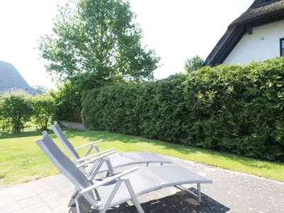 Sonnenliegen auf der Terrasse