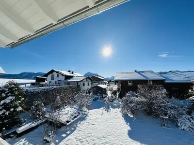 Ansicht vom Balkon - Winter
