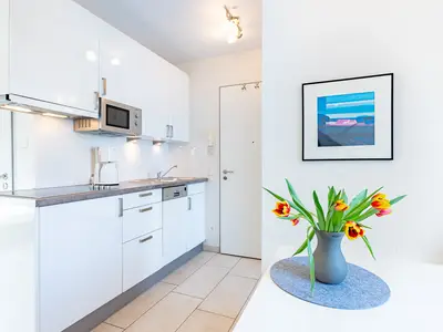 Wohn-/ Essbereich mit Küchenzeile