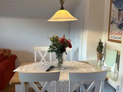 Essbereich im Wohnzimmer