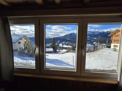 Aussicht aus dem Fenster der Stube