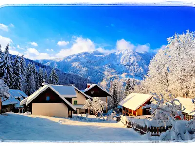 Haus Grubbach im Schnee