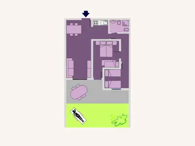 Ferienwohnung für 7 Personen (65 m²) in Bibione 8/10