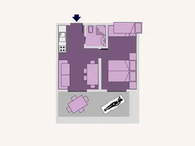 Ferienwohnung für 4 Personen (38 m²) in Bibione 7/10