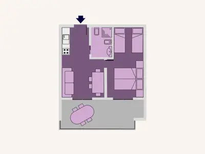 Ferienwohnung für 5 Personen (45 m²) in Bibione 6/10