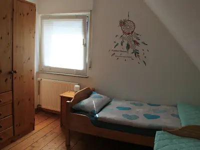 Zweites Schlafzimmer in der Ferienwohnung Obelix in Haltern am See
