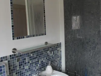 Badezimmer  in der Ferienwohnung Obelix in Haltern am See