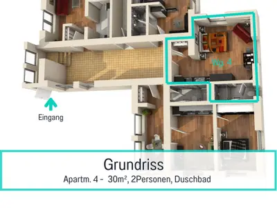 Ferienwohnung für 2 Personen (30 m²) in Zinnowitz 8/10