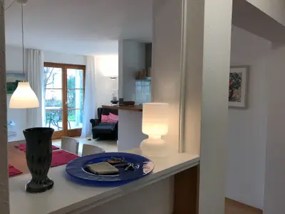 Essbereich im Wohnzimmer