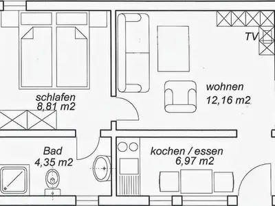 Ferienwohnung für 2 Personen (33 m²) in Loddin (Seebad) 2/10
