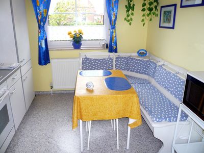 Ferienwohnung Ninchen Küche Sitzecke