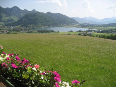 Blick auf Walchsee vom Balkon