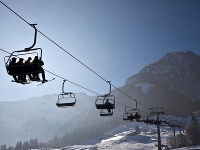 Skifahren am Zahmen Kaiser Skigebiet