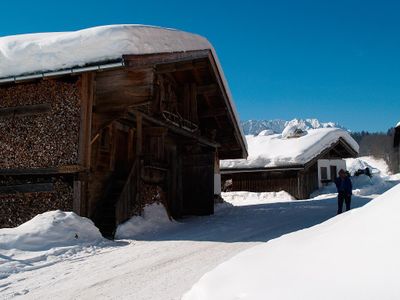 das Zuhäuserl am Hacklhof im Winter