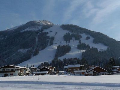 Ausblick Winter Leindhof auf Unterberg