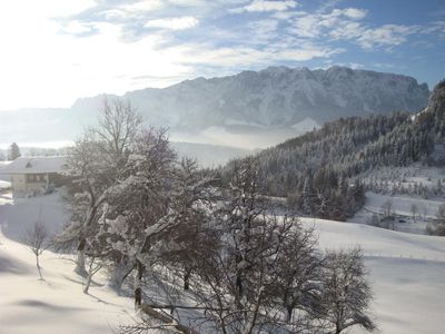 Die wunderbare Aussicht auf den Zahmen Kaiser