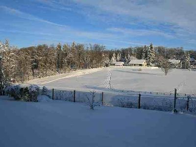 Blick Garten-Rodelhang