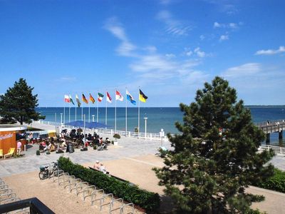 Promenade in Travemünde bei schönstem Wetter