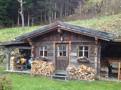 Hütte Grillplatz Sommer