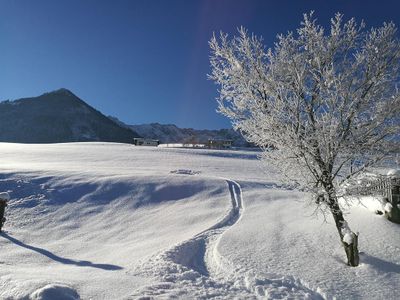 Skispur zum Chalet Glockenhof