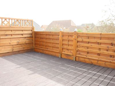 große Dachterrasse Wohnung OG