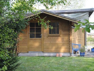 Haus Gericke  Blockhütte im Garten