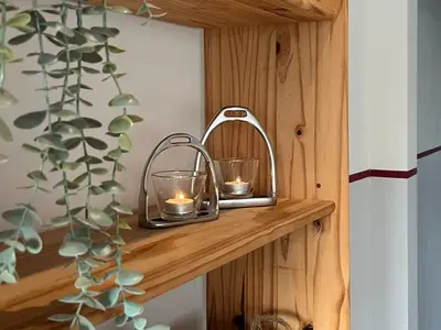 Reiterhof Lausen Fewo Strohboden Wohnküche