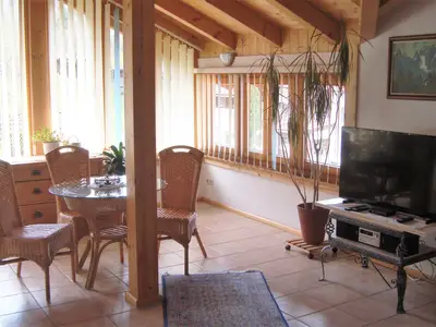 Sitzecke im Wintergarten