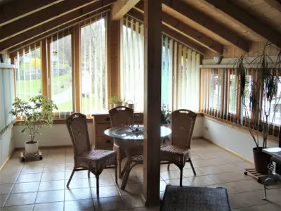 Sitzecke im Wintergarten