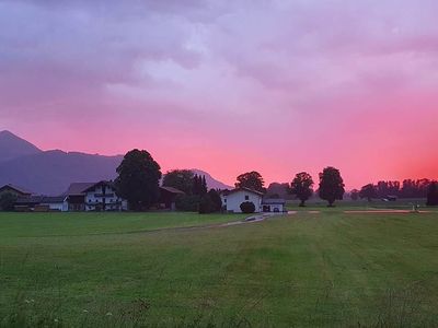 Hub im Sonnenuntergang