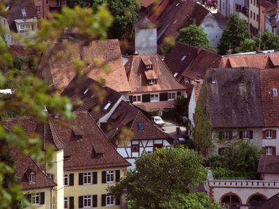 Blick auf die Romantikappartements im Herzen der Altstadt Staufen