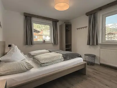 Schlafzimmer Ferienwohnung Muttekopf