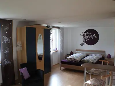 Blick in den Schlafbereich