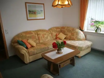 Wohnzimmer mit Schlafcouch