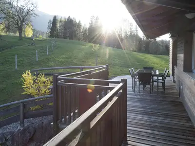 Abendstimmung Terrasse Waldesche