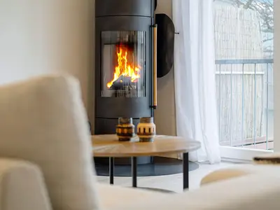 Knisterkamin und Meerblick