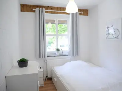 Schlafzimmer in Keplers Ferienwohnung in Steinfurt