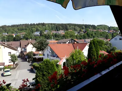Blick vom Balkon