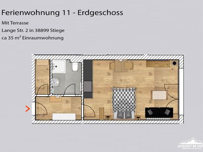 Ferienwohnung für 2 Personen (35 m²) in Stiege 5/10