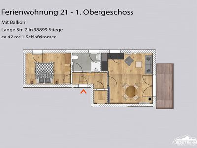 Ferienwohnung für 2 Personen (47 m²) in Stiege 5/10