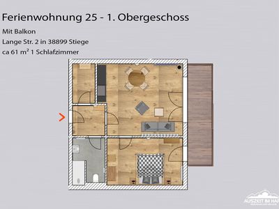 Ferienwohnung für 2 Personen (61 m²) in Stiege 5/10