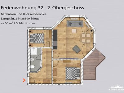 Ferienwohnung für 4 Personen (64 m²) in Stiege 5/10