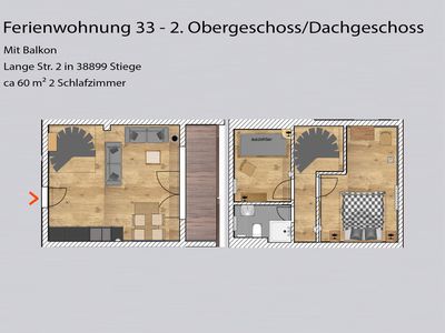 Ferienwohnung für 4 Personen (53 m²) in Stiege 5/10