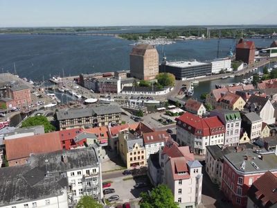 Quartier und Hafenviertel von oben