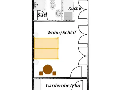Ferienwohnung für 3 Personen (30 m²) in Stralsund 8/8
