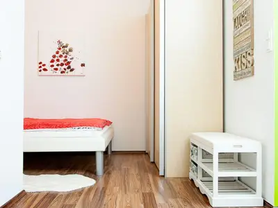 Schlafbereich Ferienwohnung Apfelgrün (Foto by www.fotospass.at)
