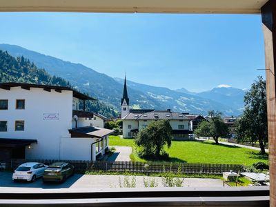 Blick vom Balkon Hirsch