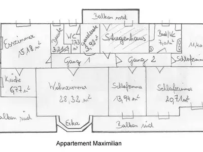Appartement MaximiLian Grundriss