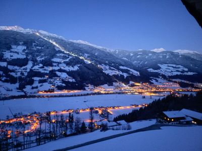 Ausblick vom Balkon in Richtung Kaltenbach